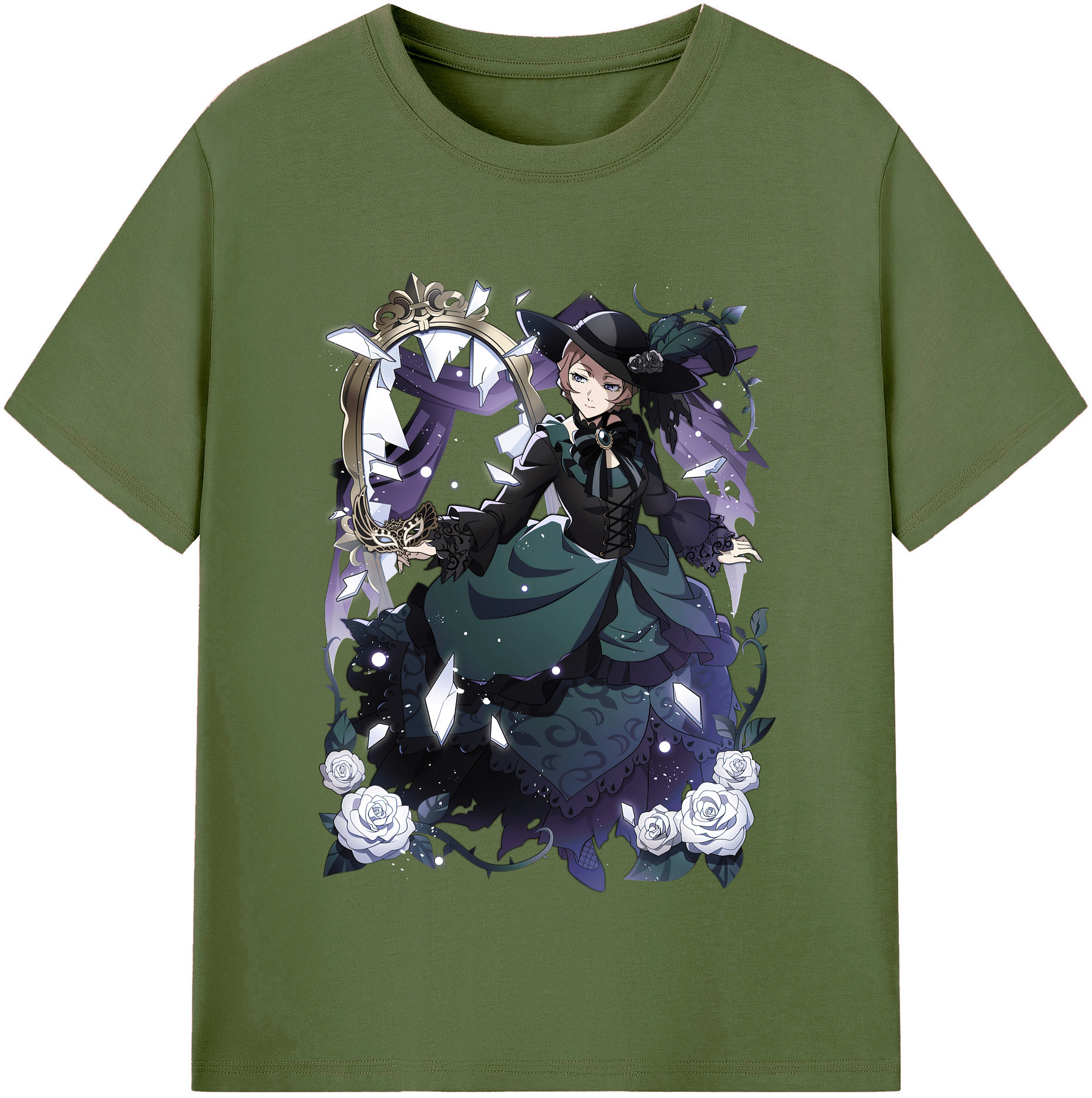 （画像用） 文豪ストレイドッグス Bungo Stray Dogs 綿100％半袖Tシャツ（フロントプリント）